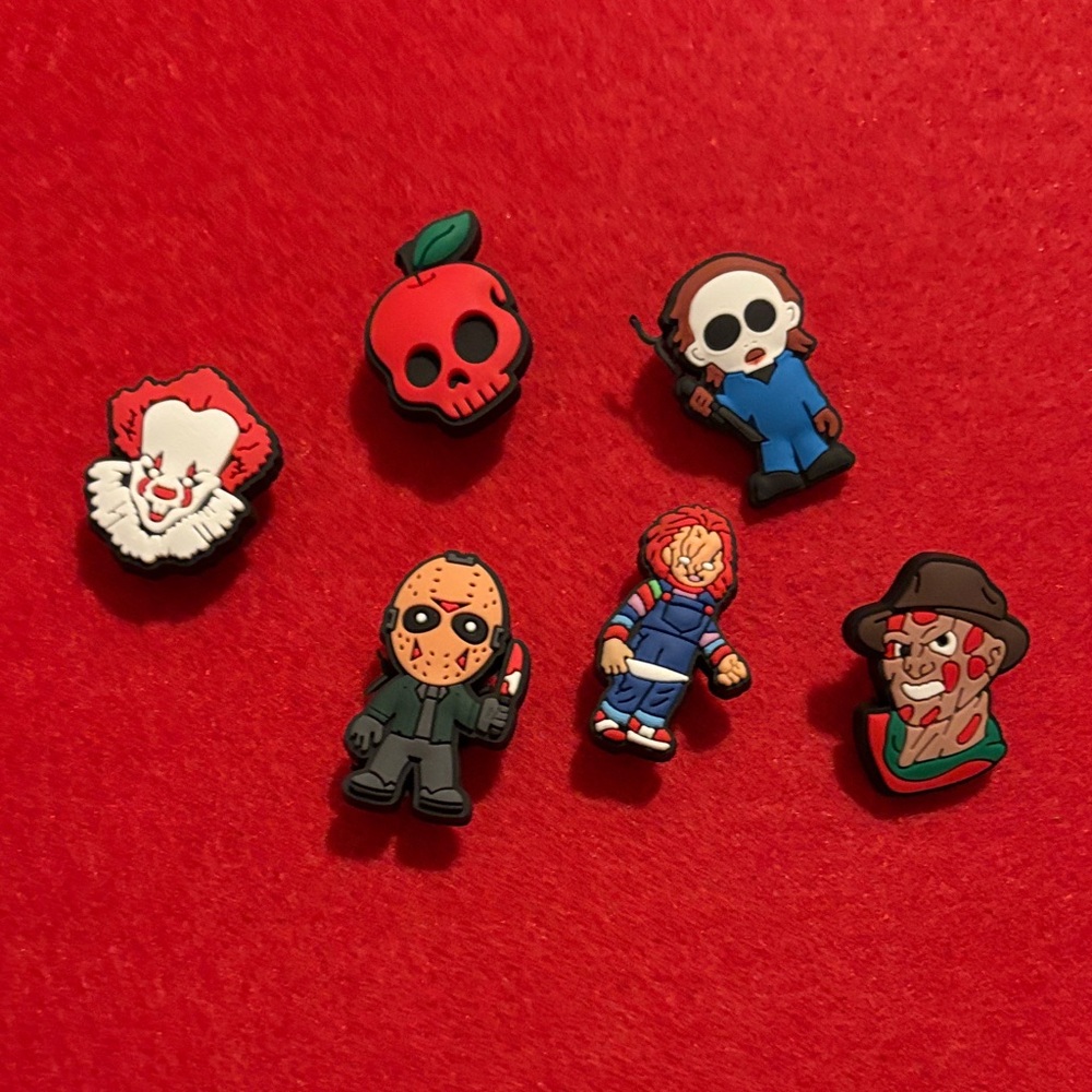 Horror Character Shoe Charms Set - Multicolor